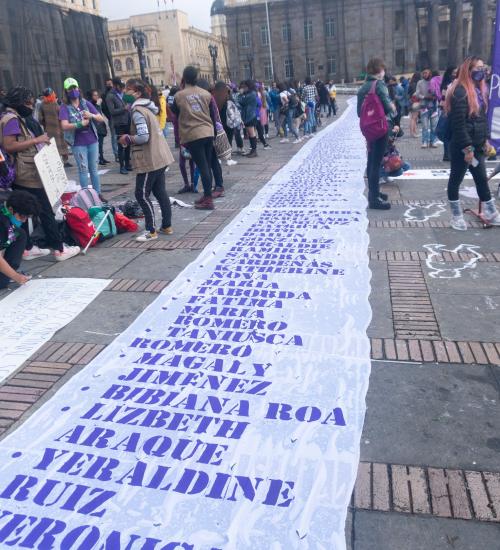 Celebration of the Day of non-violence against women in Bogota