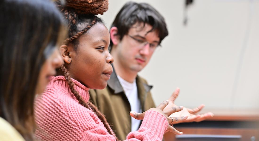 Chizoma Duru Chizoma Duru participates in a "What is Research" session.