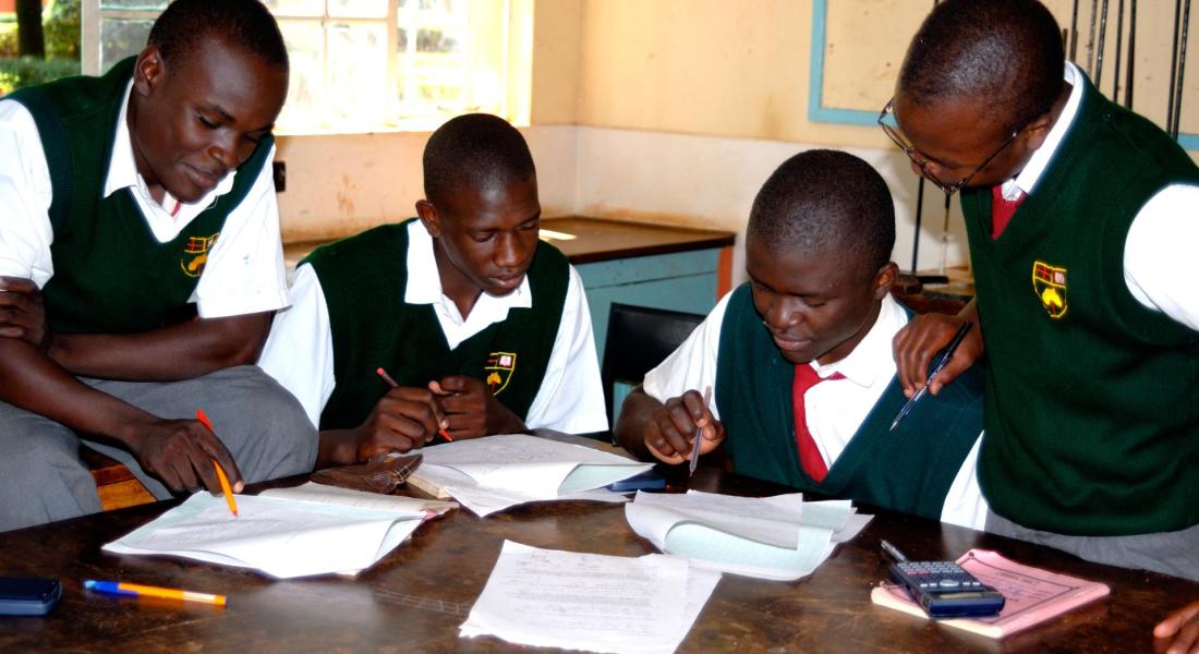 Kenyan secondary students Kenyan secondary students