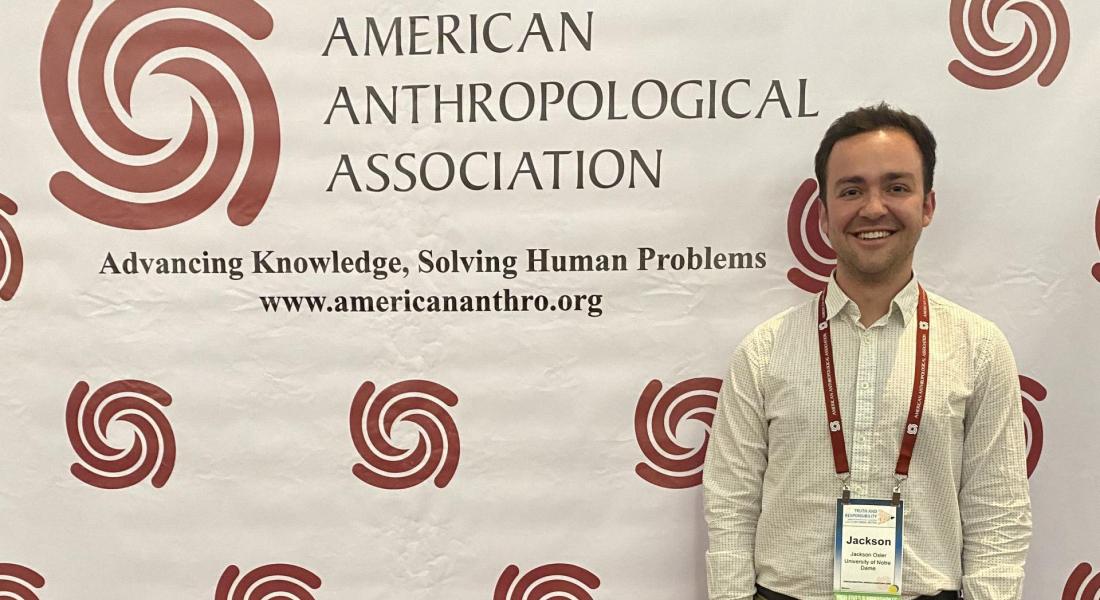 Jackson Oxler attends American Anthropological Association Conference.