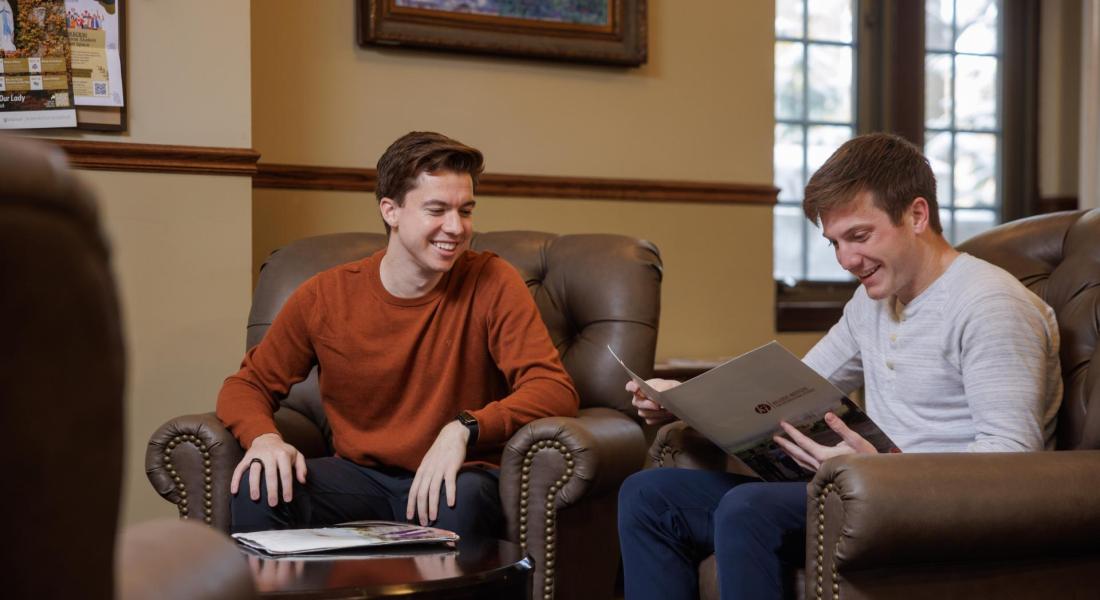 Joe and Jack Drey in Dillon Hall