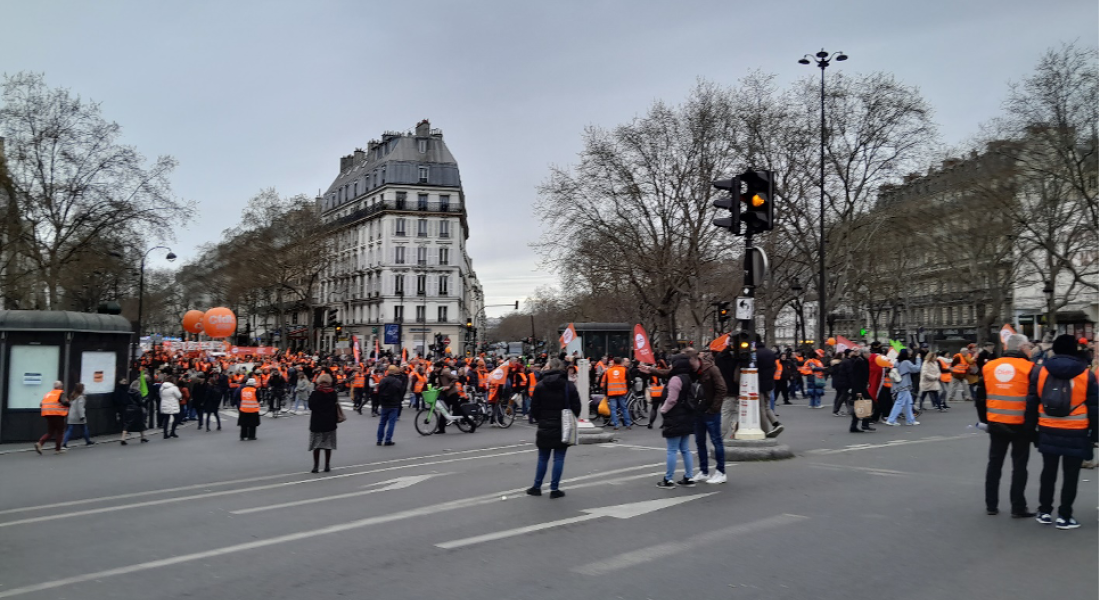 Social protest movement in Paris