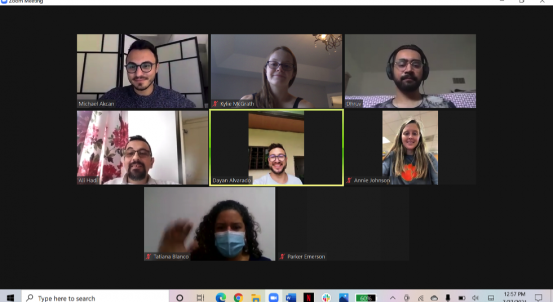 Screen shot of zoom meeting
