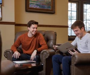 Joe and Jack Drey in Dillon Hall