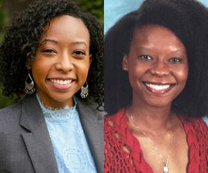 Alumna Irla Atanda '20 has been named a Thomas R. Pickering Graduate Fellow, and alumna DeJorie Monroe '16 Alumna Irla Atanda '20 has been named a Thomas R. Pickering Graduate Fellow, and alumna DeJorie Monr