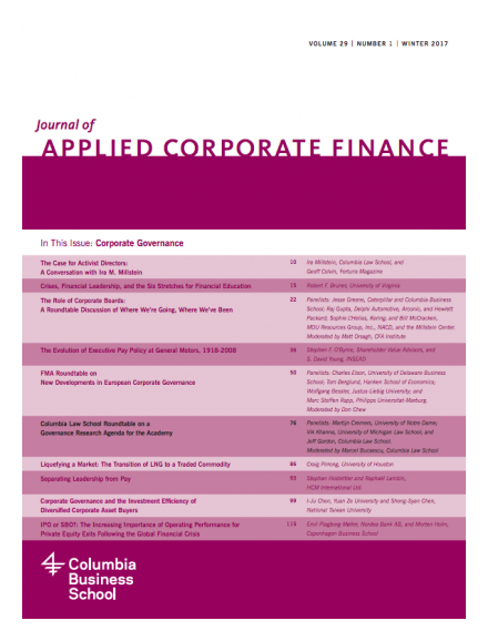 Journal of Applied Corporate Finance